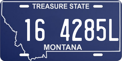 MT license plate 164285L