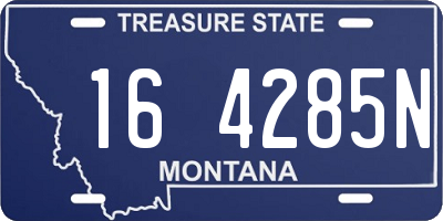 MT license plate 164285N