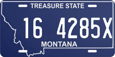MT license plate 164285X