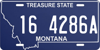 MT license plate 164286A