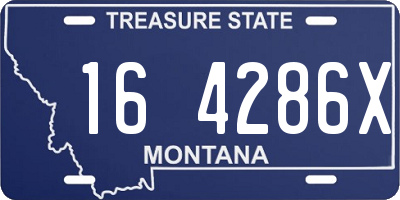 MT license plate 164286X