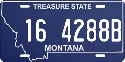 MT license plate 164288B