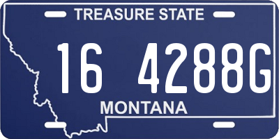 MT license plate 164288G