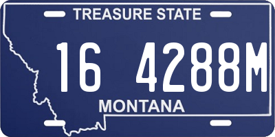 MT license plate 164288M