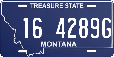 MT license plate 164289G