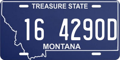 MT license plate 164290D