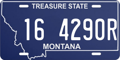 MT license plate 164290R