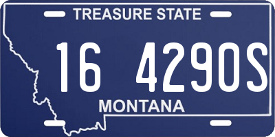 MT license plate 164290S