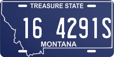 MT license plate 164291S
