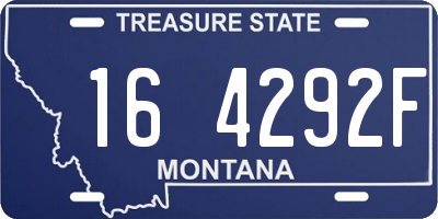 MT license plate 164292F