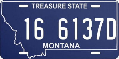 MT license plate 166137D