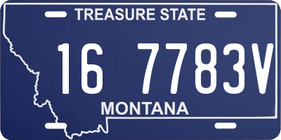 MT license plate 167783V
