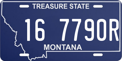 MT license plate 167790R