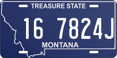 MT license plate 167824J