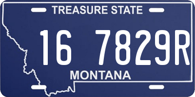 MT license plate 167829R