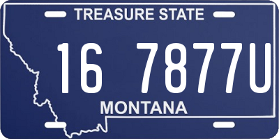 MT license plate 167877U