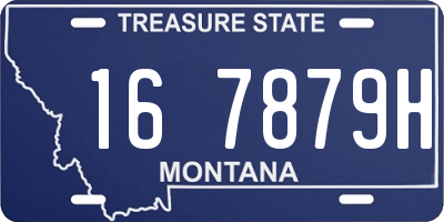 MT license plate 167879H