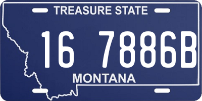 MT license plate 167886B