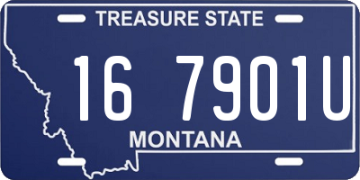 MT license plate 167901U