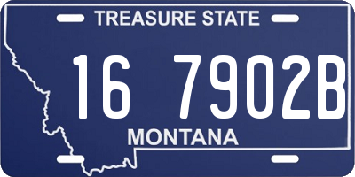 MT license plate 167902B