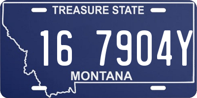 MT license plate 167904Y