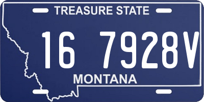 MT license plate 167928V