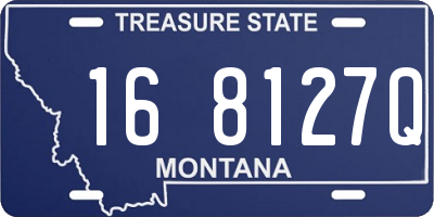MT license plate 168127Q