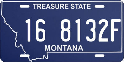 MT license plate 168132F