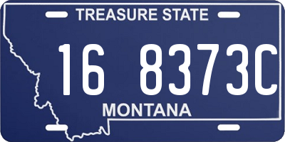 MT license plate 168373C