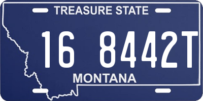 MT license plate 168442T