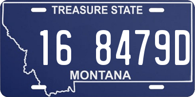 MT license plate 168479D