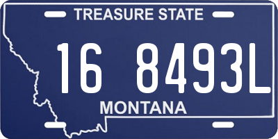MT license plate 168493L