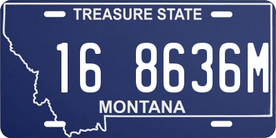 MT license plate 168636M