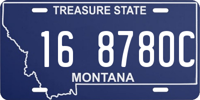 MT license plate 168780C