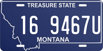 MT license plate 169467U