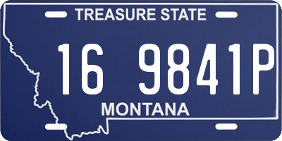 MT license plate 169841P