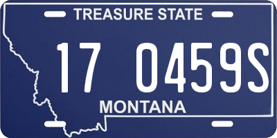 MT license plate 170459S