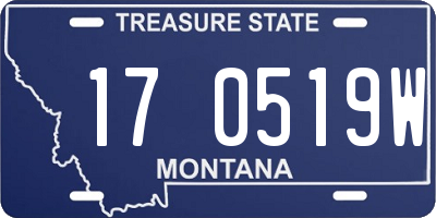 MT license plate 170519W