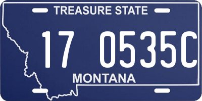 MT license plate 170535C