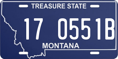 MT license plate 170551B
