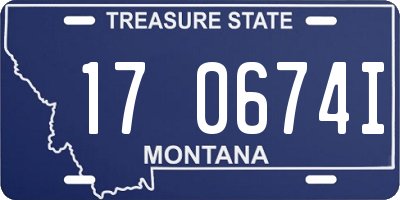 MT license plate 170674I