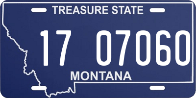 MT license plate 170706O