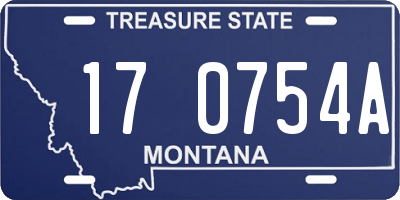 MT license plate 170754A