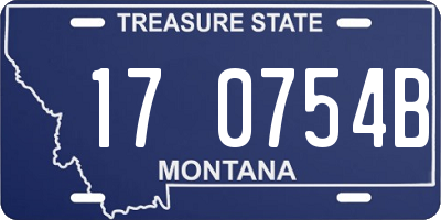 MT license plate 170754B