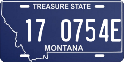 MT license plate 170754E