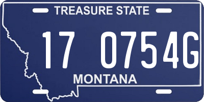 MT license plate 170754G