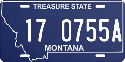 MT license plate 170755A