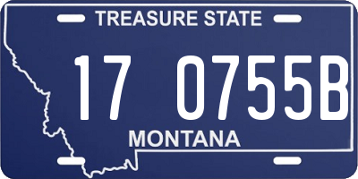MT license plate 170755B