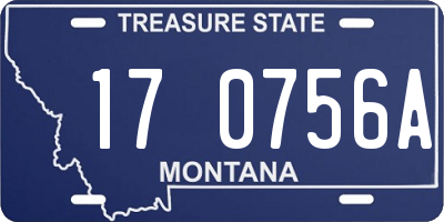 MT license plate 170756A