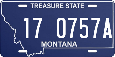 MT license plate 170757A
